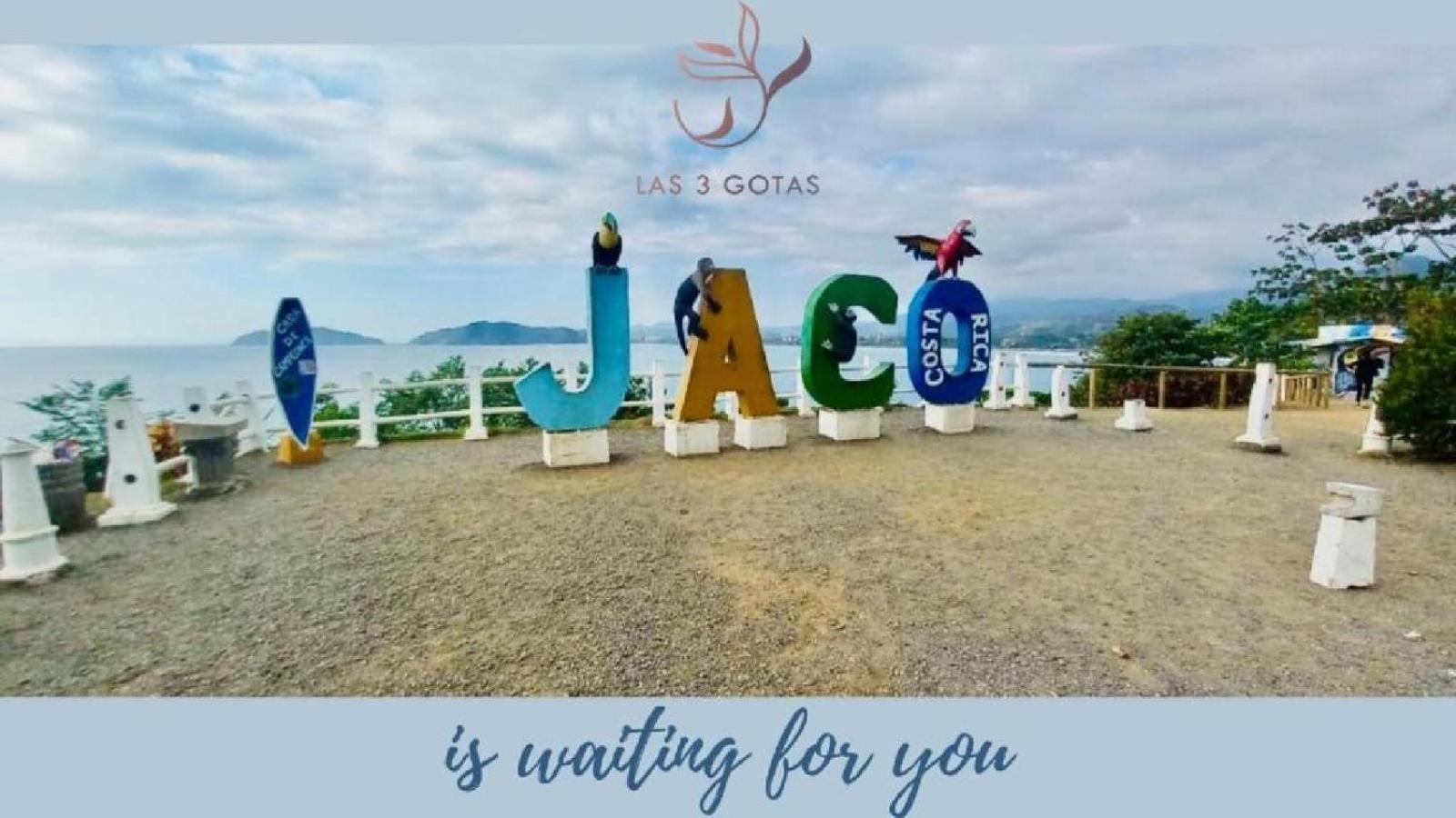 Apartamento De Lujo Las 3 Gotas Jaco, Frente Al Mar Con Vista A La Playa Extérieur photo